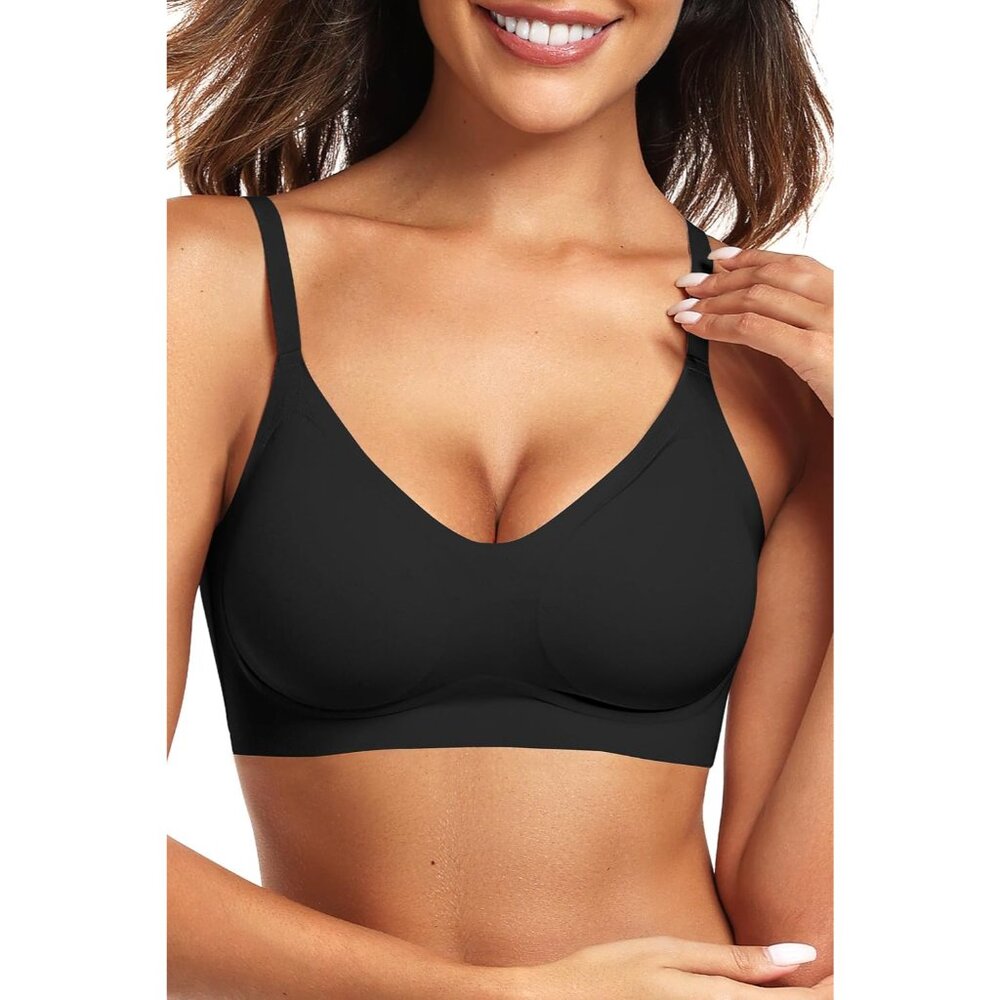 Womens Seamless Bra No Underwire Comfort Push Up Bras Buttery Soft Wireless Bral
